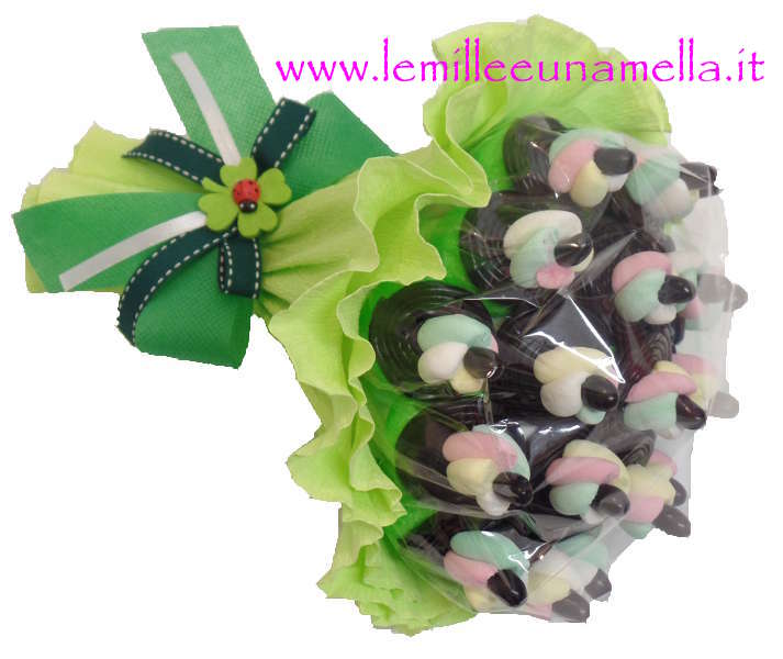 bouquet di marshmallow e liquirizia grande vendita online