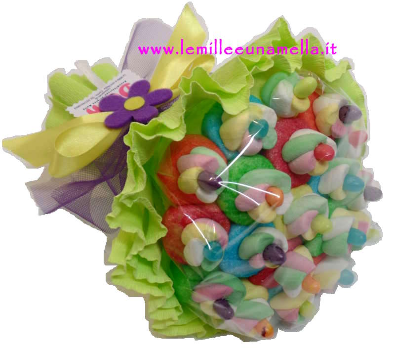 bouquet marshmallow jelly belly colorato grande vendita online