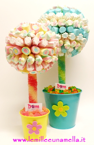 Albero Di Marshmallow Con Vaso 50 Cm Le Mille E Una Mella