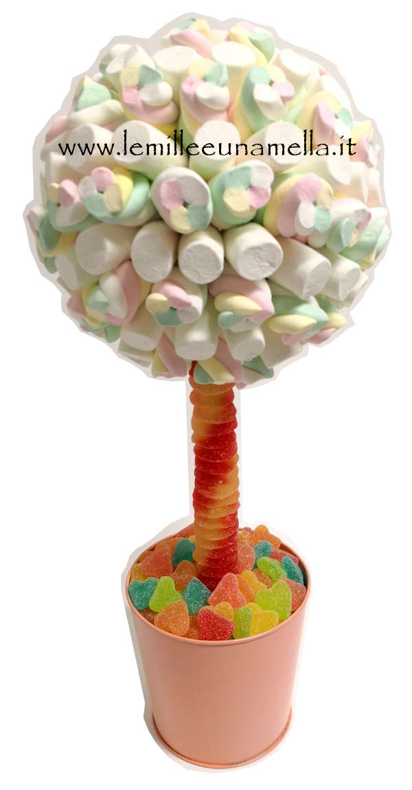 ALBERO DI CARAMELLE MEDIO ROSA