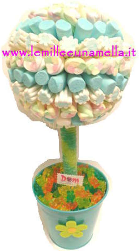 albero di marshmallow con vaso vendita online Le Mille e una Mella