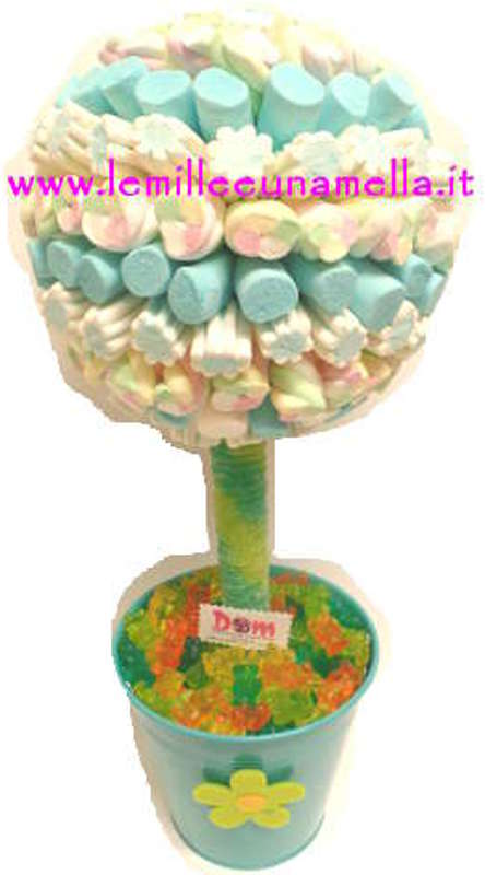 Albero Di Marshmallow Con Vaso 50 Cm Le Mille E Una Mella