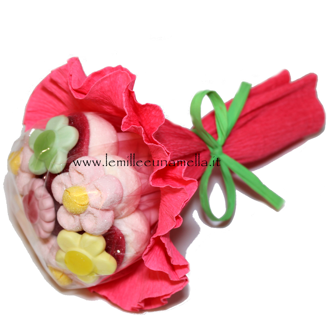 bouquet di caramelle marshmallow vendita online Le Mille e una Mella