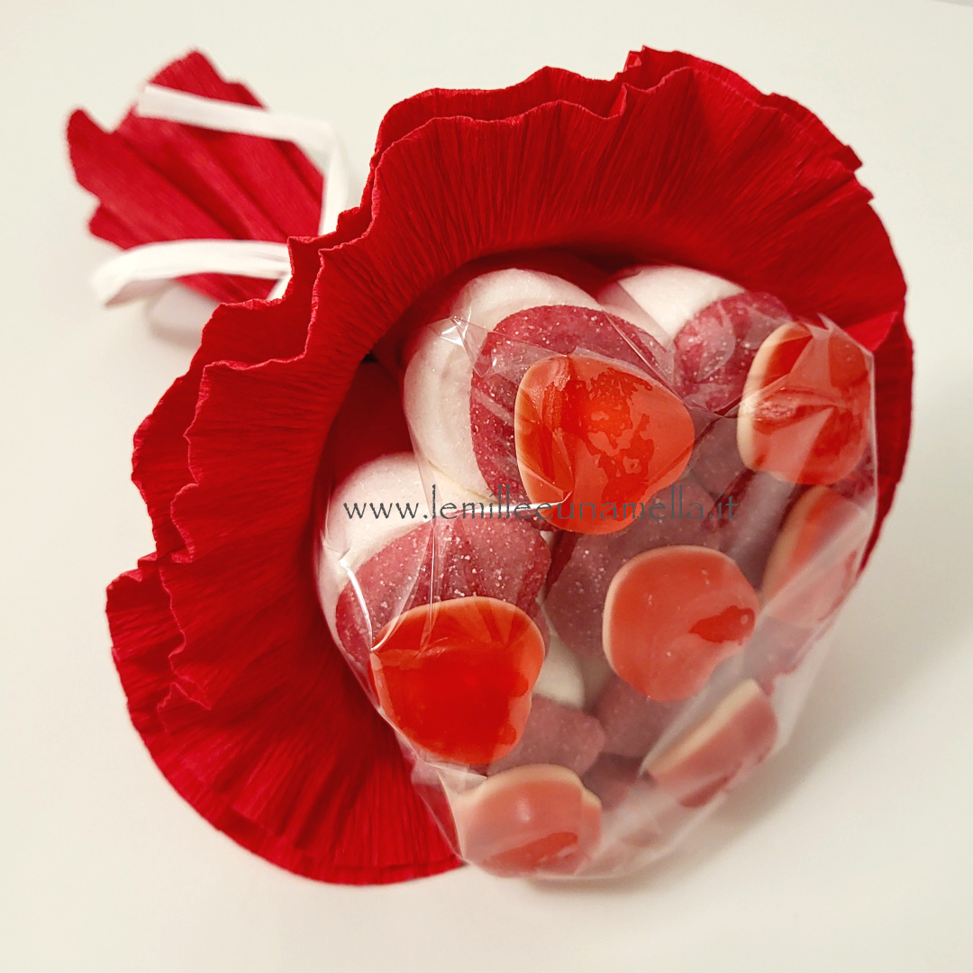 bouquet di marshmallow cuoricini gommosi vendita online