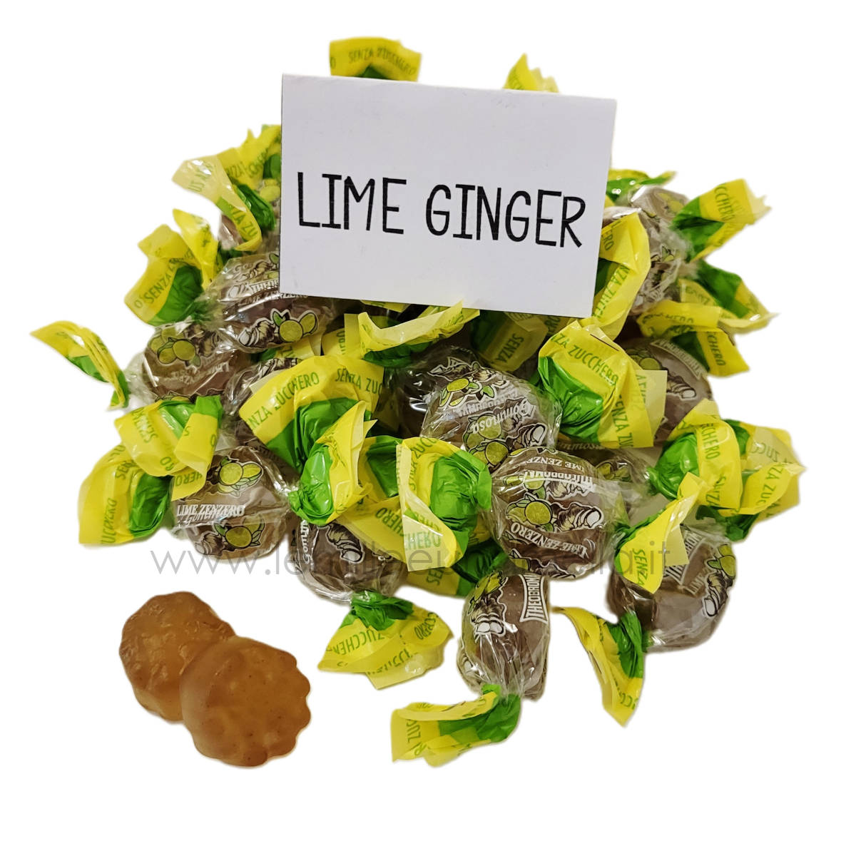 caramelle gommose senza zucchero Diety Theobroma gusto lime zenzero Le Mille e Una Mella