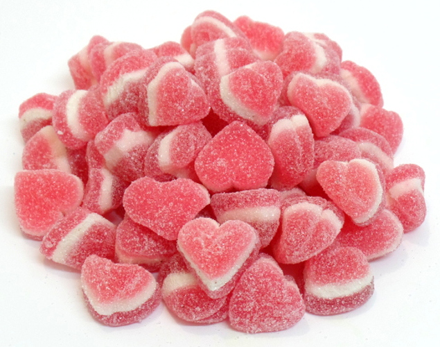 caramelle gommose cuori rossi frizzanti San Valentino vendita online Le Mille e una Mella