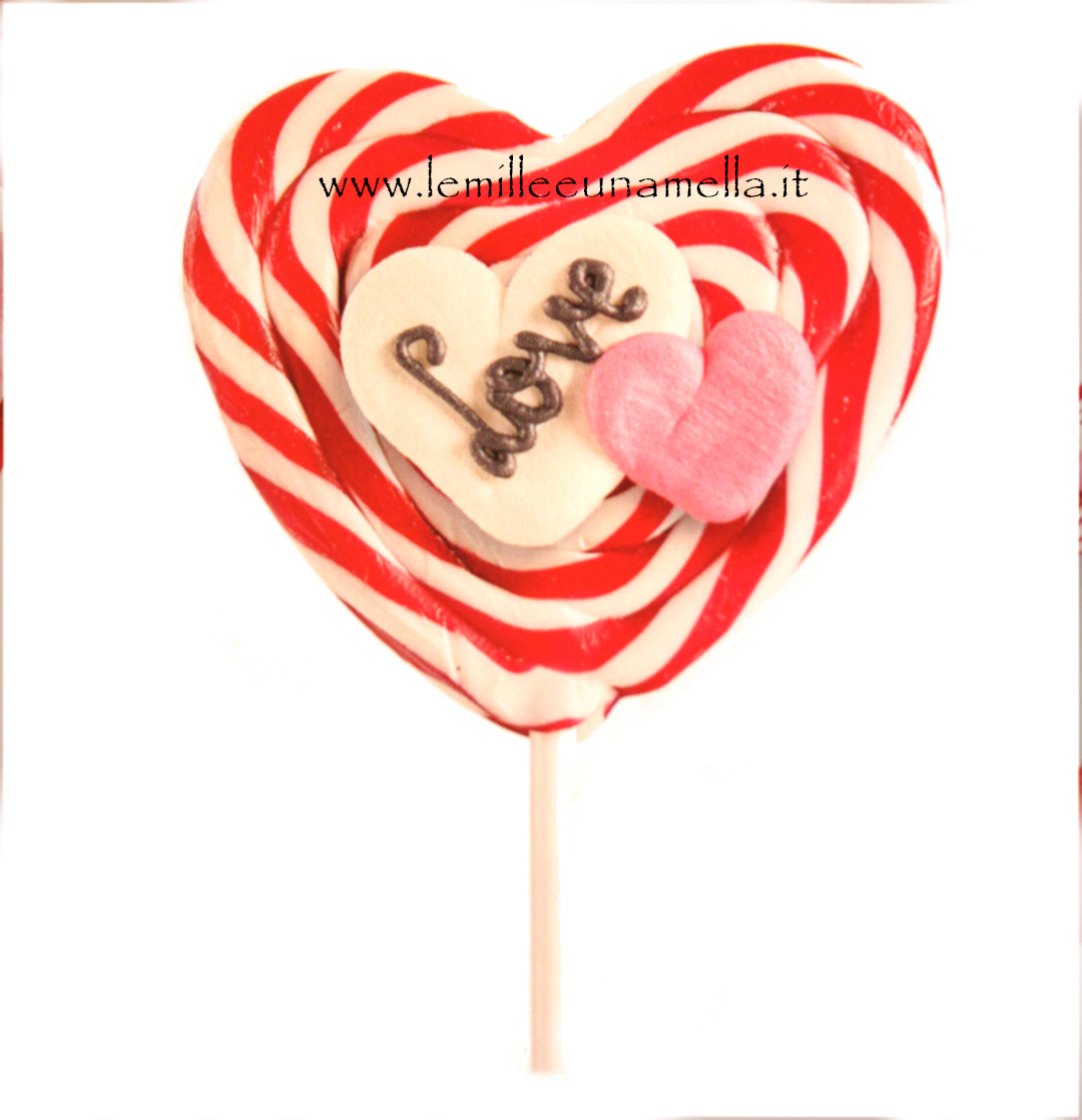 lecca lecca cuore Love San Valentino vendita online Le Mille e una Mella