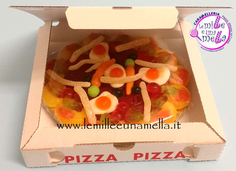 pizza di caramelle, vendita online Le Mille e una Mella