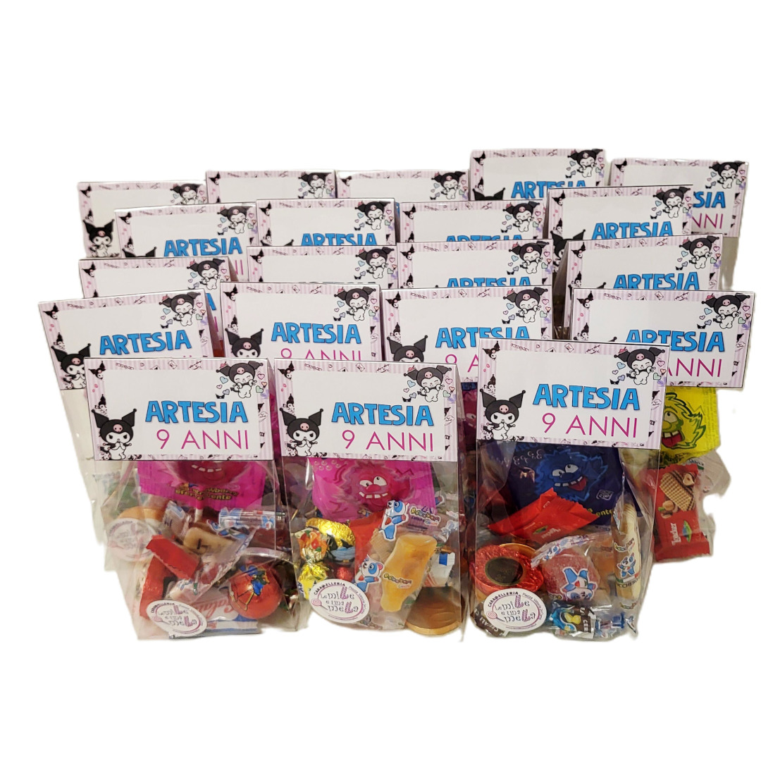 sacchetti dolcetti caramelle cioccolatini compleanno Kuromi vendita online Le Mille e una Mella