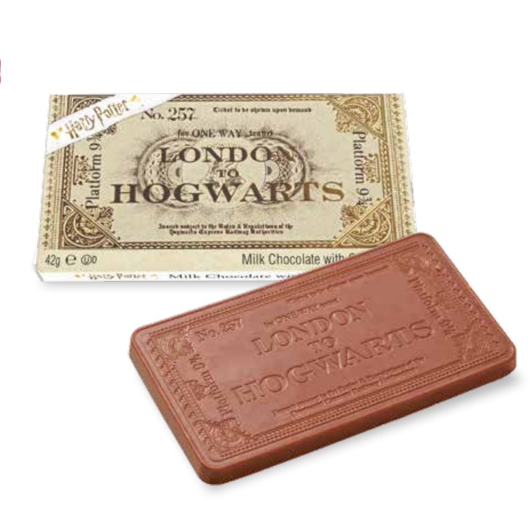 tavoletta cioccolato Hogwarts Express Ticket Harry Potter vendita online Le Mille e una Mella