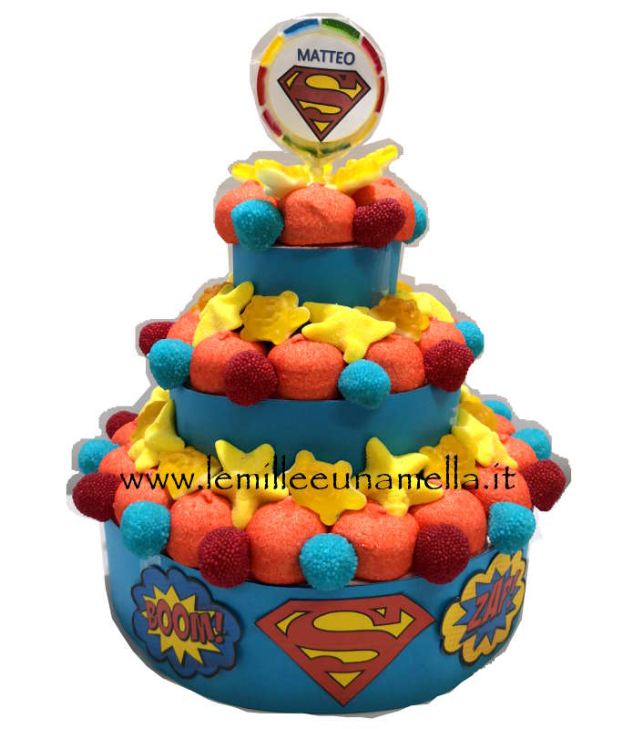 TORTA DI MARSHMALLOW SUPERMAN