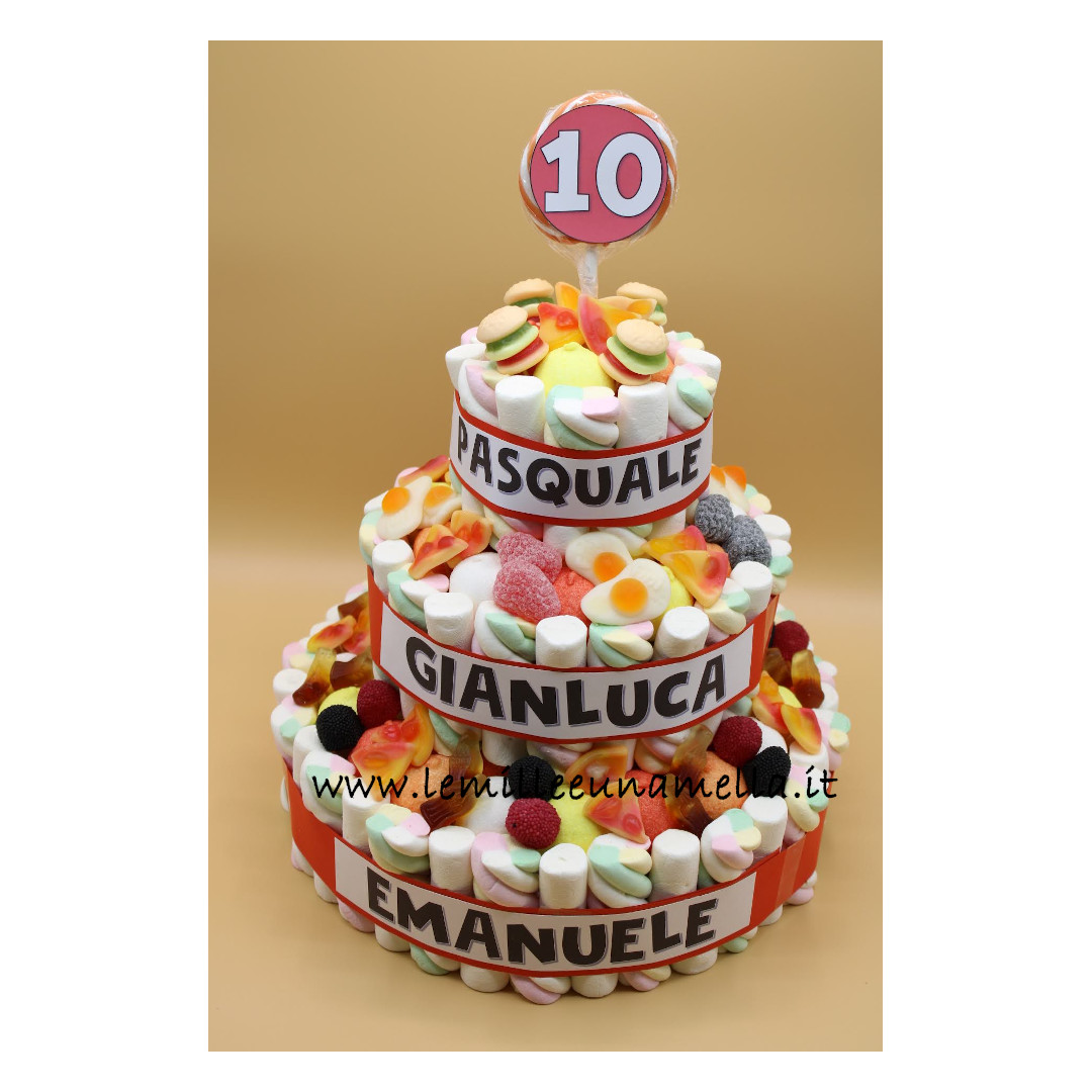torta di caramelle grande compleanno vendita online Le Mille e una Mella
