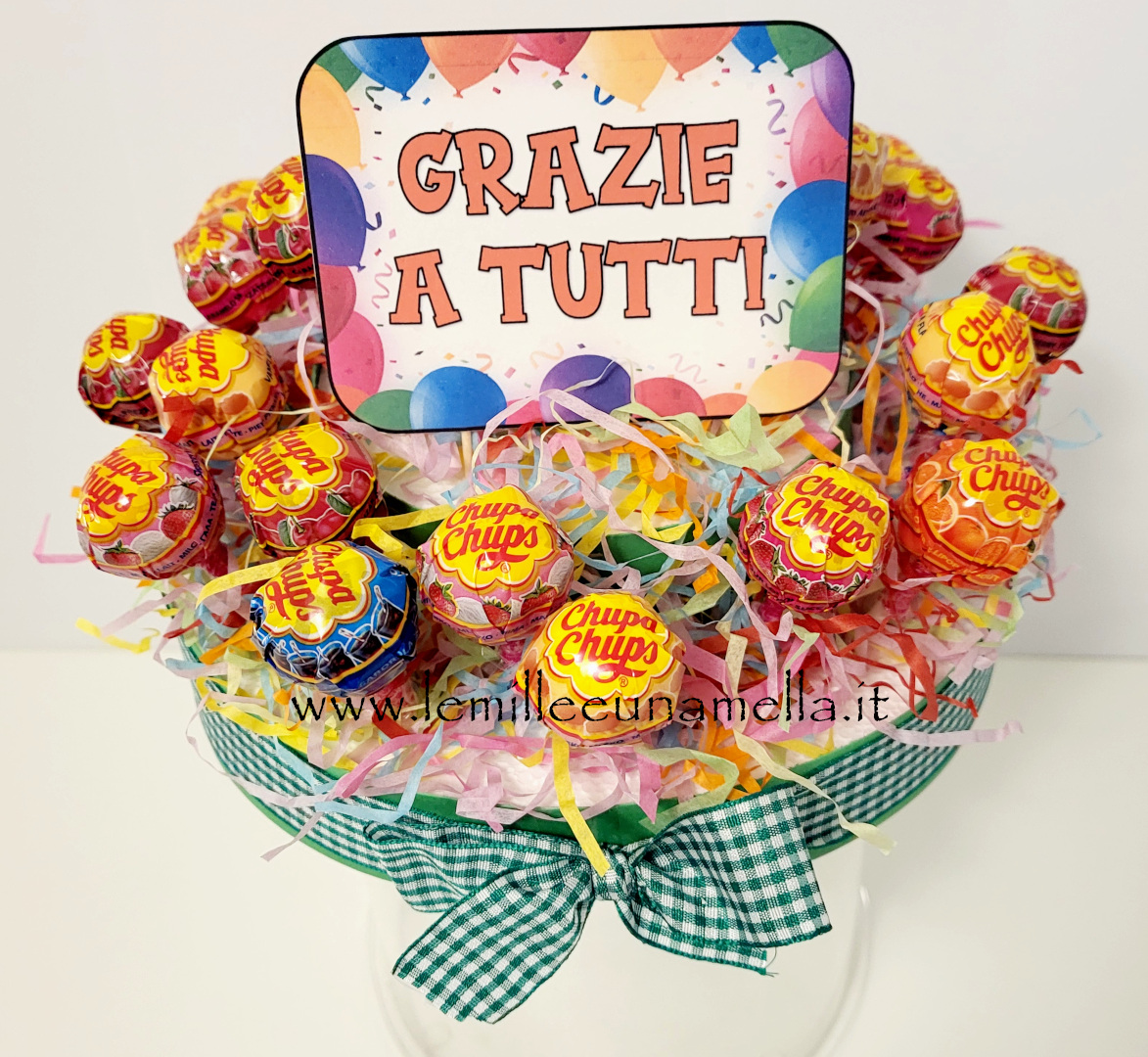 vasetto chupa chups compleanno vendita online Le Mille e una Mella